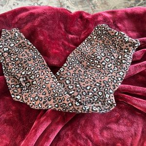 Animal print joggers